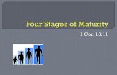 Four Stages of Maturity - vchurchofchrist.org · “Spiritual Maturity is not about length of service, but depth of spirit. ” It’s not about ... Four Stages of Maturity Author: