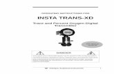 OPERATING INSTRUCTIONS FOR - Teledyne Analytical … Trans-XD_Manual.pdf · Teledyne Analytical Instruments i OPERATING INSTRUCTIONS FOR INSTA TRANS-XD Trace and Percent Oxygen Digital