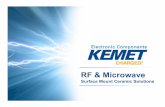RF & Microwave - KEMET - Electronic Components Training Module Customer Version.pdf · Capacitor Properties Base Metal, Copper Electrodes Plated Tin Finish Ceramic Dielectric Plated