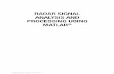 RADAR SIGNAL ANALYSIS AND PROCESSING USING …blog.sciencenet.cn/upload/blog/file/2009/12/20091224162542909982.pdf · Table of Contents Preface Chapter 1 Radar Systems - An Overview