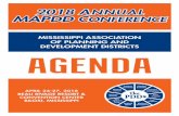 MISSISSIPPI ASSOCIATION OF PLANNING AND … · agenda. mississippi association of planning and. development districts. april 24-27, 2018 beau rivage resort & convention center biloxi,