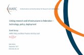 Linking research and infrastructures to federation ... · Authentication and Authorisation for Research and Collaboration David Groep AARC Policy and Best Practice ... ‘Kantara