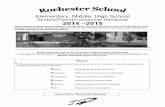 Student/Parent/Community Handbook 2014 –2015 · Student/Parent/Community Handbook 2014 –2015 ... Bus Schedules 12 Morning Run Bus Schedules 12 Afternoon Run Bus ... • To foster