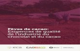 Fèves de cacao: Exigences de qualité de l’industrie du ...cocoaquality.eu/data/Feves de cacao Exigences de qualite de l... · 2 Remerciements CAOBISCO/ECA/FCC tient à remercier