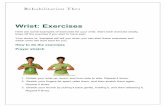 Wrist: Exercises - Life Care Therapy Hand and... · Wrist: Exercises Here are some examples of exercises for your wrist. Start each exercise slowly. Ease off the exercise if you start