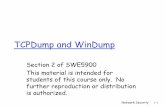 TCPDump and WinDump - Central Authentication Servicemy.fit.edu/~gmarin/CSE5636/TCPDumpSection2.pdf · Network Security 1-1 TCPDump and WinDump Section 2 of SWE5900 This material is