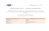 Deliverable D1.1 Project handbook - OpenUPopenup-h2020.eu/.../2017/01/OpenUP_D1.1_Project-handbook_m3.pdf · Deliverable D1.1 – Project handbook OPENing UP new methods, indicators