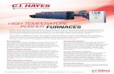 high Temperature Pusher Furnaces - C.i. Hayes · FURNAC E GROUP The C.I. Hayes Model MY “Moly” Pusher Furnace is designed for high temperature applications, including sintering