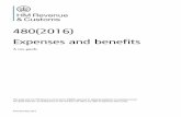 480(2016) Expenses and benefits · This guide sets out ‘HM Revenue and Customs’ (HMRC) ... This booklet explains the tax law relating to expenses payments and benefits received