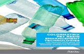 COLORMATRIX PET RESIN ENHANCEMENT TECHNOLOGIES …E2%84%A2%20PET%… · PET RESIN ENHANCEMENT TECHNOLOGIES JOULE RHB Cleaner resin for the recycling stream Container recyclability