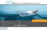 FOR SHIPPING - Kompressorikeskus€¦ · FOR SHIPPING. Sauer Compressors ... Control- and working-air compressors ... Sauer’s 2-stage air-cooled starting air compressors are among