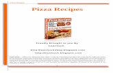 Text – change font for title and chapter headings · 4 5 6 7:Classic Pizza Crust Rec 8 9 ... Cheesy BLT Pizza Recipe 30: ... 134:Windy City Pizza Recipe . Pizza Recipes - - 6
