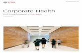 h t Heal e t a r op r o C - ubs.com · operations and employee retention if they help ... health & safety and occupational health. ... orientation Direction Accounta-
