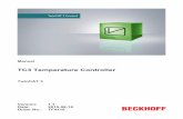 Manual TC3 Temperature Controller - Beckhoff · Manual TC3 Temperature Controller TwinCAT 3 1.1 2015-08-18 TF4110 Version: Date: Order No.: Table of contents Table of contents 1Foreword