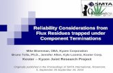 Reliability Considerations from Flux Residues trapped ... · Reliability Considerations from Flux Residues trapped under ... Purpose Statement Research Hypotheses Test Board ... Dye