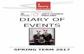 DIARY OF EVENTS - Bury Music Service · DIARY OF EVENTS Winner of the Bury Music Centre Bake off, judged by the Mayor of Bury and Consort, December 2016 ... Bury Junior String Orchestra,