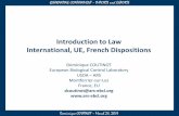 Introduction to Law International, UE, French Dispositions introduction to law... · Introduction to Law International, UE, French Dispositions ... ISPM No. 23 (2005) ... release