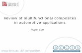 Review of multifunctional composites in automotive ... · Review of multifunctional composites in automotive applications. Rujie Sun.