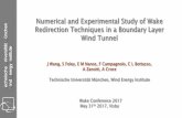 n Redirection Techniques in a Boundary Layer Wind Tunnel Mstandupforwind.se/digitalAssets/588/c_588946-l_3-k_wake_2017... · Redirection Techniques in a Boundary Layer ... Wind tunnel