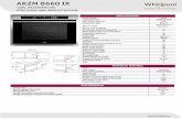 AKZM 8660 IX - Whirlpool EMEAdocs.whirlpool.eu/_doc/PR852586601100en.pdf · MAIN FEATURES Product group Oven Commercial code AKZM 8660 IX Main colour of product Inox Construction