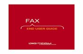 END USER GUIDE - Digitcom · 2.3 Switching folders ... 2.5 Emailing selected faxes 2.6 Deleting faxes 2.7 ... Account Code Enter a billing account if your company tracks fax ...