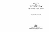 A SELF INSTRUCTIONAL COURSE - kanaja.inkanaja.in/wp-content/uploads/2018/01/Kannada_English_Lesson-1.pdf · given patterns and lexical items. This would also enable the learner to