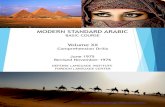 MODERN STANDARD ARABIC - LIVE LINGUA Basic... · MODERN STANDARD ARABIC Comprehension Drills BASIC COURSE Volume XX DEFENSE LANGUAGE INSTITUTE FOREIGN LANGUAGE CENTER …