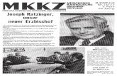 MkKZ 1977-1 - mk online · MONCHENER MKKZ— KATHOLISCHE KIRCHEN- ZEITUNG FOR DAS ERZBISTUM MtJNCHEN UND FREISING Joseph Ratzinger, unser neuer Erzbischof Joseph Ratzinger wurde am
