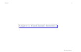 Chapter 3. Fixed Income Securities - University of Minnesota · Chapter 3. Fixed Income Securities Shuzhong Zhang. IE 5441 2 Financial instruments: bills, ... ﬁnancial instruments