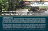 LAKE OUNTY, FLORIDA PULI WORKS DIRE TORwaters- .PULI WORKS DIRE TOR. ... opportunities are available