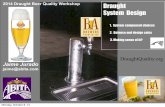2014 Draught Beer Quality Workshop Draught System … · Draught System Design 1. System component choices 2. Balance and design calcs 3. Making sense of it? 2014 Draught Beer Quality