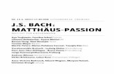 SO 13.4. 2014 | 17.00 UHR LUTHERKIRCHE FREIBURG J.S. BACH ... · So beantwortet der Choral Nr. 16 die Frage der erschrockenen Jünger ... passion von J.S. Bach im Sinne seines Wahlspruches