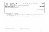 SPECIMEN F - OCRocr.org.uk/Images/83368-unit-a680-foundation-specimen.pdf · SPECIMEN F GENERAL CERTIFICATE ... Specimen Paper . ... SPECIMEN Section B – Writing . You are advised