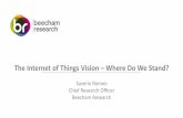 The Internet of Things Vision Where Do We Stand?€¦ · The Internet of Things Vision ... (2G-3G-4G-5G) remaining dominant, ... LPWAN remains a relevant topic for low-data applications.