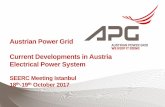 Austrian Power Grid Current Developments in Austria ... Current... · Austrian Power Grid Current Developments in Austria Electrical Power System SEERC Meeting Istanbul 18th-19th