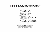 DRAWBAR EFFECTS - Hammond .Drawbar Effects - Vibrato 1 DRAWBAR EFF ECTS You can add Vibrato/Chorus,