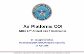 Air Platforms COI - … · Air Platforms COI NDIA 17th Annual S&ET ... −Reduce fielding timelines and improve transition time from S&T to the field ... – Hybrid Wing Body ...