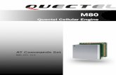 M80 ATC V1 - SOS electronic · ATA Answer an incoming call ... 46 3.2.10. AT+CGMM Request model identification ... M80_ATC_V1.0 - 6 - Quectel .