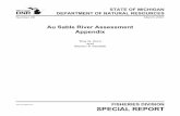 Au Sable River Assessment Appendix - DNR · Au Sable River Assessment Appendix 53 ... Great Lakes Environmental Assessment Section reports database for the Au Sable ... Chemistry