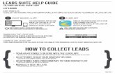 HOW TO COLLECT LEADS - c.ymcdn.comc.ymcdn.com/sites/ · To download the Zerista Leads app, go to the app store ... you can: call, text, email, and message them all from within the
