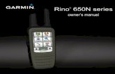 Rino 650N series - Garmin Internationalstatic.garmin.com/pumac/Rino_650N_OM_EN.pdf · Rino® 650N series owner’s manual ... DCS—Digital-Coded Squelch allows you to ignore unwanted