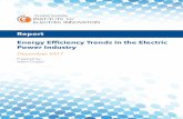 Energy Efficiency Trends in the Electric Power Industry · Energy Efficiency Trends in the Electric Power Industry 2 Similar to renewable energy resources, EE programs reduce carbon