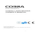 COBRA LAWN MOWER OWNER S MANUAL - Cobra Operator Manuals/DAYE Cobra Final... · PDF file- 1 - MODELS: MX46SPCE COBRA LAWN MOWER OWNER’S MANUAL Cobra Garden Machinery Henton and