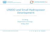 UNIDO and Small Hydropower Development - Vienna … · 08.05.2017 · UNIDO and Small Hydropower Development Liu Heng Department of Energy 8 May 2017