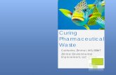 Curing Pharmaceutical Waste - Michigan€¦ · Curing Pharmaceutical Waste Catherine Zimmer, MS, ... Reorder list . o. ... inventory/ crash cart/self sort . $30K . Facility