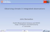 Observing climate 3: Integrated observations - ESA · Observing climate 3: Integrated observations John Remedios ... where the total ERF is derived from Figure 8.16. ... {Figures