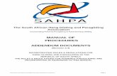 MANUAL OF PROCEDURES ADDENDUM DOCUMENTSsahpa.co.za/docs/for_review_only_MOP_Addendum_version_2.5.pdf · South African Hang Gliding and Paragliding Association Official Manual of Operations