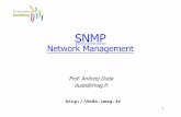 snmp - Andrzej Dudaduda.imag.fr/3at/snmp-slides.pdf · Principles of network managment ! Information model ! ... Principles and Practice" by Mani Subramanian . 3 ... • Communication