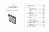 LUVOX Information Guide 270410 - Telenet.beusers.telenet.be/jellewouters/Bernaerts Elektro/Technische Fiches... · LUVOX LCD MONITORS ALL-IN-ONE SYSTEMS INFORMATION GUIDE REVISION