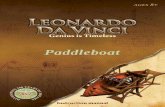 Paddleboat - Test Equipment Depot · Leonardo’s notebooks clearly illustrate his genius of not only improving upon existing inventions, but also ... Da Vinci’s paddleboat was